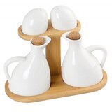 Altom design set za sol, papar, ocat i ulje na podlozi od bambusa -01010156 Cijene