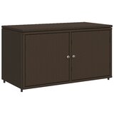 Furnova Vrtna omara za shranjevanje rjava 110x55x60,5 cm poli ratan, (21948452) | Shoptok.si