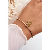 Boto Women's Slip-On Steel Bracelet Bear Gold | ePonuda.com