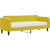  Dnevni krevet s madracem žuti 80 x 200 cm baršunasti | shoptok.hr