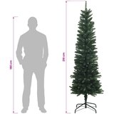  Umjetno vitko božićno drvce 210 cm 300 LED lampica Topla bijela | shoptok.hr