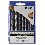 BOHRCRAFT set burgija za drvo HSS-G Ø3-10mm 8kom. HP80 31101430008 Cene