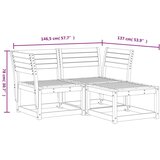  3-dijelni set vrtnih sofa od impregnirane borovine | shoptok.hr