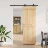 vidaXL Klizna vrata s priborom za montažu 70 x 210 cm masivna borovina | shoptok.hr