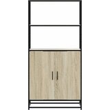  Visoka ploča sonoma hrast 68x35x139cm konstruirano drvo i metal | shoptok.hr