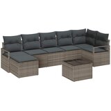  Set sofe 8 kom. Svijetlo siva poliratan Svjetlosiva 287 x 122 x 85 cm | shoptok.hr