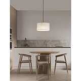 Nova Luce Bijela lanena viseća svjetiljka ø 38 cm Linnet – | shoptok.hr
