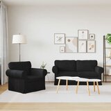  Set sofe 2 pcs Crna 175 x 82 x 80 cm tkanina | Eponuda.com