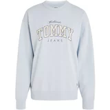Tommy Jeans Sweater majica 'Varsity' svijetloplava / tamno plava / bijela