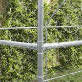  Kućica za pse 2 kom. Srebrna 4 x 2 x 2 m Pocinčani čelik | shoptok.hr
