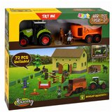  Set Farm Stud Farm Tractor Obstacle Course Jumping Hills Horses Figures 72 pcs. | Shoptok.si