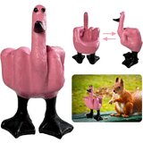 Generic Funny duck resin statue, finger duck resin garden statue, duck resin craft decorative sculpture statue for home office desk joke prank gift, (21065475) | Shoptok.si