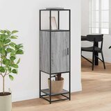 vidaXL Visoka ploča siva Sonoma Konstruirano drvo i metal | shoptok.hr