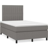  Box spring postelja z vzmetnico temno siva 120x200 cm blago, (20899871) | Shoptok.si