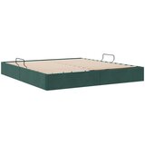  Otomanski krevet s pohranom Tamnozelena 160 x 200 cm Baršun | shoptok.hr