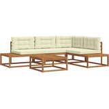  Set vanjskih sofa 5 Komad Prirodna i krem | shoptok.hr