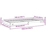  Konstrukcija postelje Voskast rjav 70 x 190 cm, (5000121500) | Shoptok.si