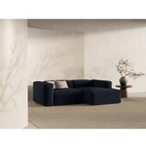 Cosmopolitan Design Temno modra kotna sedežna garnitura (desni kot/z ležalnikom) Bergano – | Shoptok.si