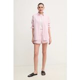 Lacoste Srajce & Bluze LONG SLEEVED SHIRT Rožnata | Shoptok.si