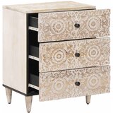  Ormar za krevet Bijelo 50 x 33 x 60 cm Čvrsto drvo manga | Eponuda.com