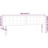  Uzglavlja 2 kom smeđesiva 80x5x78/88 cm od tkanine | shoptok.hr