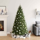  60-dijelni set božićnih kuglica s vrhom 150 LED bijelo-sivi | shoptok.hr
