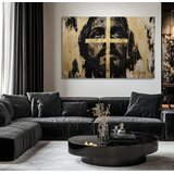  Jezus Odrešenik z zlatim križem | Poslikano z akrilom in zlatimi lističi | Shoptok.si