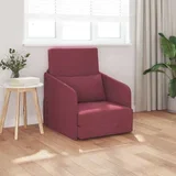 krevet na podu 2-u-1 Bordo 65x80x83 cm Tkanina
