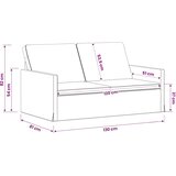  Kauč za dvoje Plava 130 x 81 x 82 cm Kordura tekstil Slike