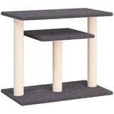  Mačji praskalnik s ploščadjo temno siv 62,5 cm, (20796879) | Shoptok.si