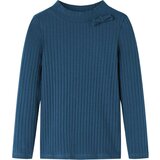  Dječja majica dugih rukava rebrasto pletena modra 104 | shoptok.hr