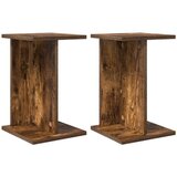  Stalak za biljke 2 pcs Dimljeni Hrast 25 x 25 5 x 40 5 cm | shoptok.hr