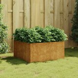 vidaXL Cvetlično korito 80x80x40 cm corten jeklo Cene