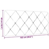 vidaXL Vzglavna stranica temno siva 100 cm blago | Shoptok.si