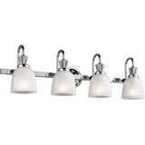 Elstead Lighting Elstead Cora Stenska kopalniška svetilka s 4 lučmi, polirani krom, IP44, G9, (22098931) | Shoptok.si