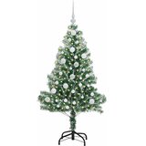  Umjetno Božićno Drvo s Snježnim Flokom i LED Svjetlom 120 cm | shoptok.hr