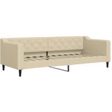 vidaXL Raztegljiva postelja krem 80x200 cm blago, (20792444) Cene