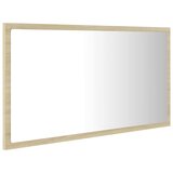  LED kupaonsko ogledalo boja hrasta sonome 80x8,5x37 cm akrilno | shoptok.hr