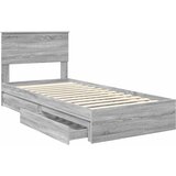  s od storage Siva Sonoma 90 x 200 cm Konstruirano drvo | shoptok.hr