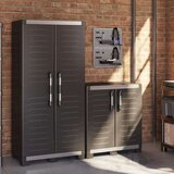 Keter niski ormarić za pohranu Garage XL crno-srebrni 99 cm | shoptok.hr