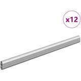  Cijev za ormar 12 pcs Srebrno 464 x 15 x 29 mm | shoptok.hr