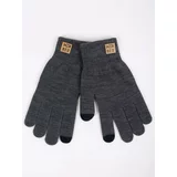 Yoclub Man's Gloves RED-0219F-AA50-012