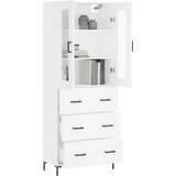  Visoka komoda bijela 69,5x34x180 cm konstruirano drvo | shoptok.hr