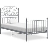  Posteljni okvir siv kovinski 90x200 cm | Shoptok.si