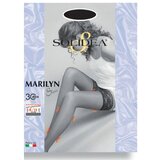 Calzificio Pinelli Prozirne čarape bez podvezica, 30 den, Solidea Marilyn 30 Car.Nero 4 Cene