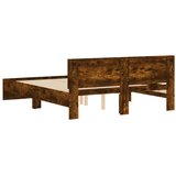  Okvir kreveta s uzglavljem boja hrasta 140x190 cm | shoptok.hr