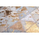 Kayoom RAVNO TKANA PREPROGA Rocket 410 Elfenbein / Gold 120/170 cm krem barve, zlate barve | Shoptok.si
