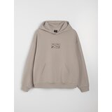 Sinsay Udobna hoodie majica s vezom Slike