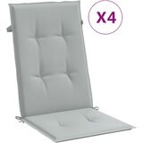  Jastuci za stolice 4 kom svjetlosivi 120 x 50 x 4 cm od tkanine | shoptok.hr