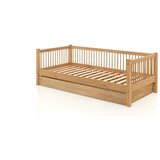 Vipack Dječji krevet od punog hrasta s dodatnim ležajem s prostorom za odlaganje 90x200 cm u prirodnoj boji Forrest – | shoptok.hr